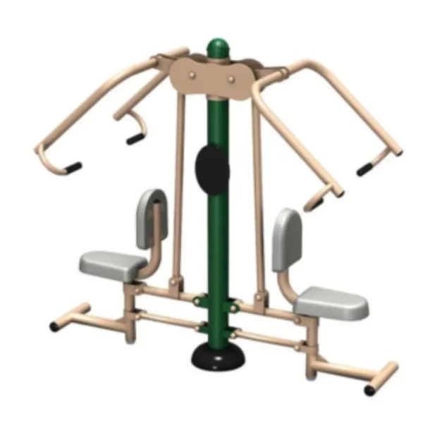 Shoulder Press outdoor gym equipment by OnTrackYou
