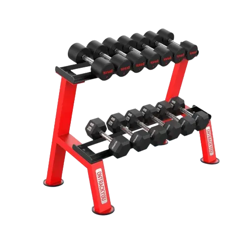 Dumbbells stand of 2 Rack for home and gym by OnTrackYou