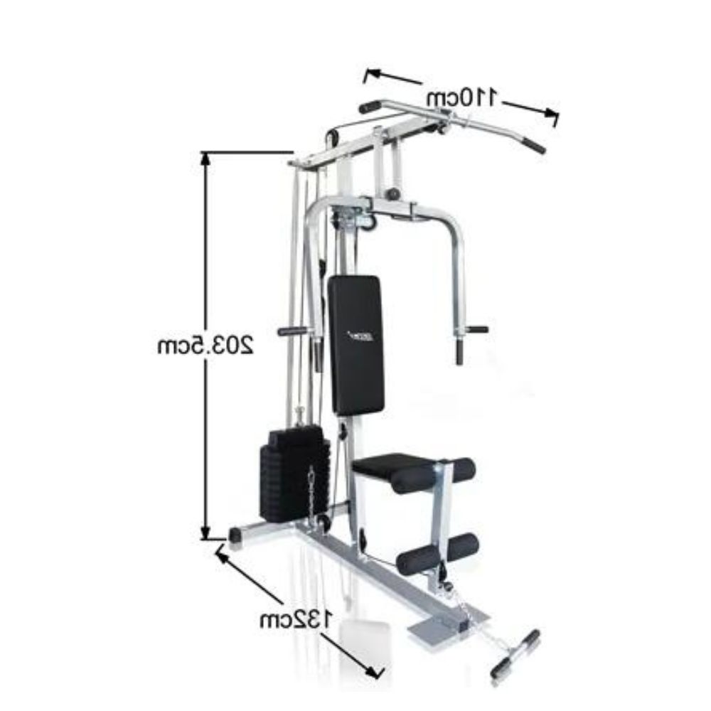 Multi Home Gym 2.0 with PVC Weight Stack by OnTrackYou gym equipment supplier