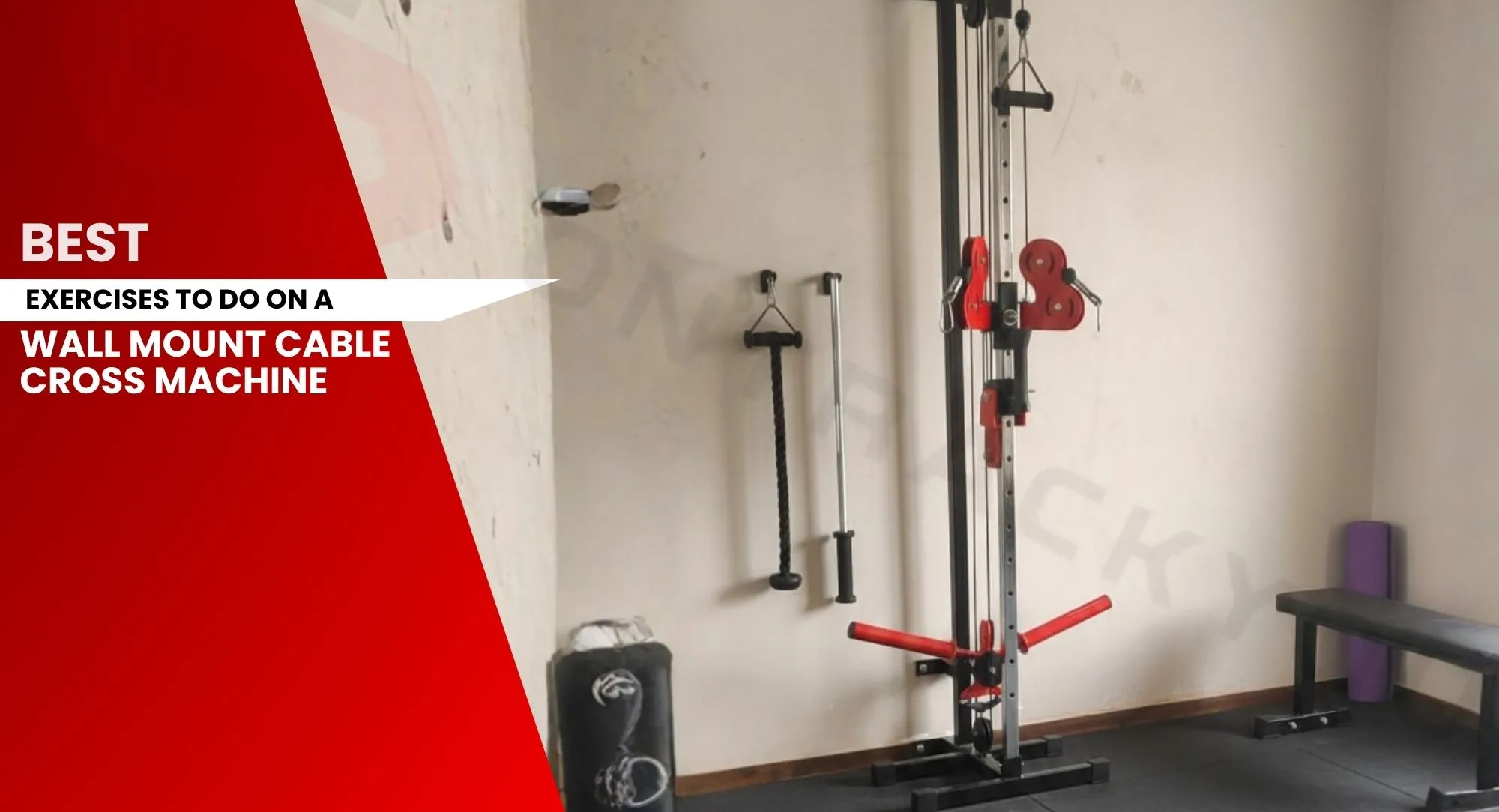 List of Exercises using wall mounted cable machine